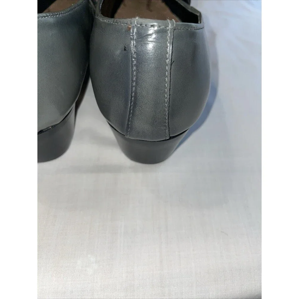 D’italo By Globe Men’s Dress Loafers Size 9.5 M Gray Leather Formal Business
